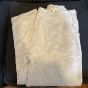 Madewell (Re)sourced Cashmere Allendale Sweater Pants size M - never worn